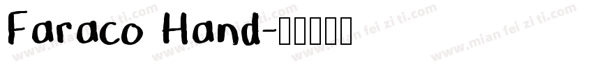Faraco Hand字体转换